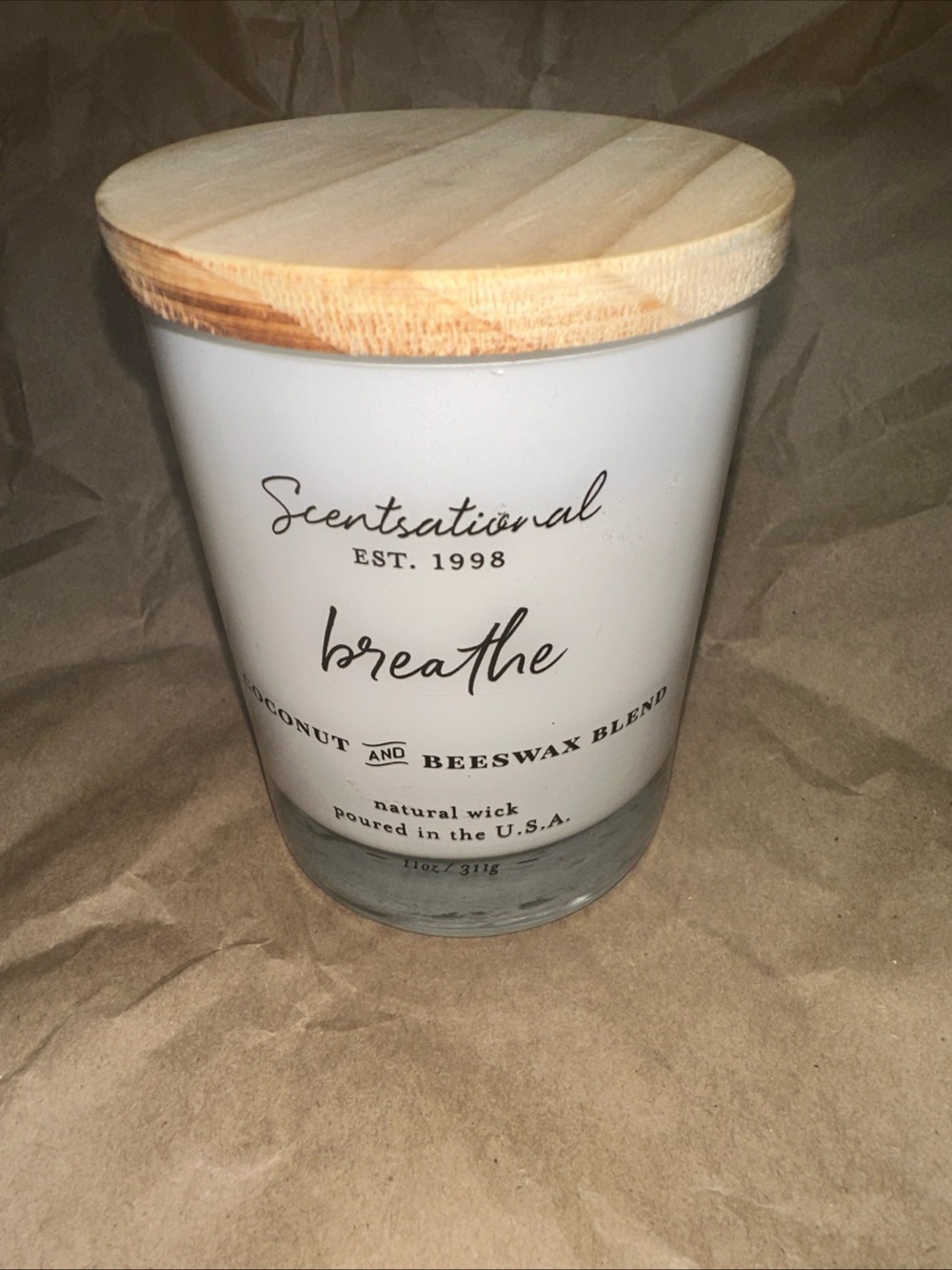 Scentsational  Coconut & Beeswax
Iloz Jar Candle "Breathe" NEW